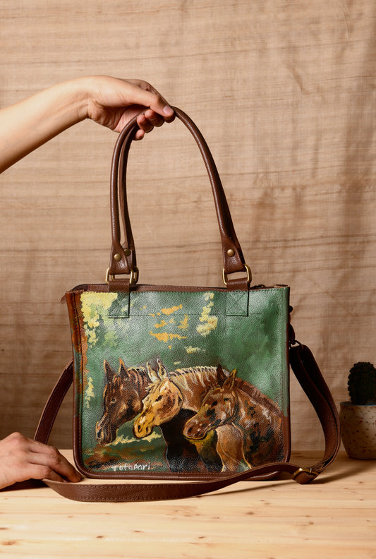 Band of Horses Bag (Handpainted)