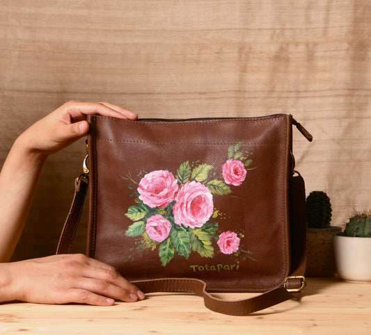 A Rosy Affairs Bag (Handpainted)