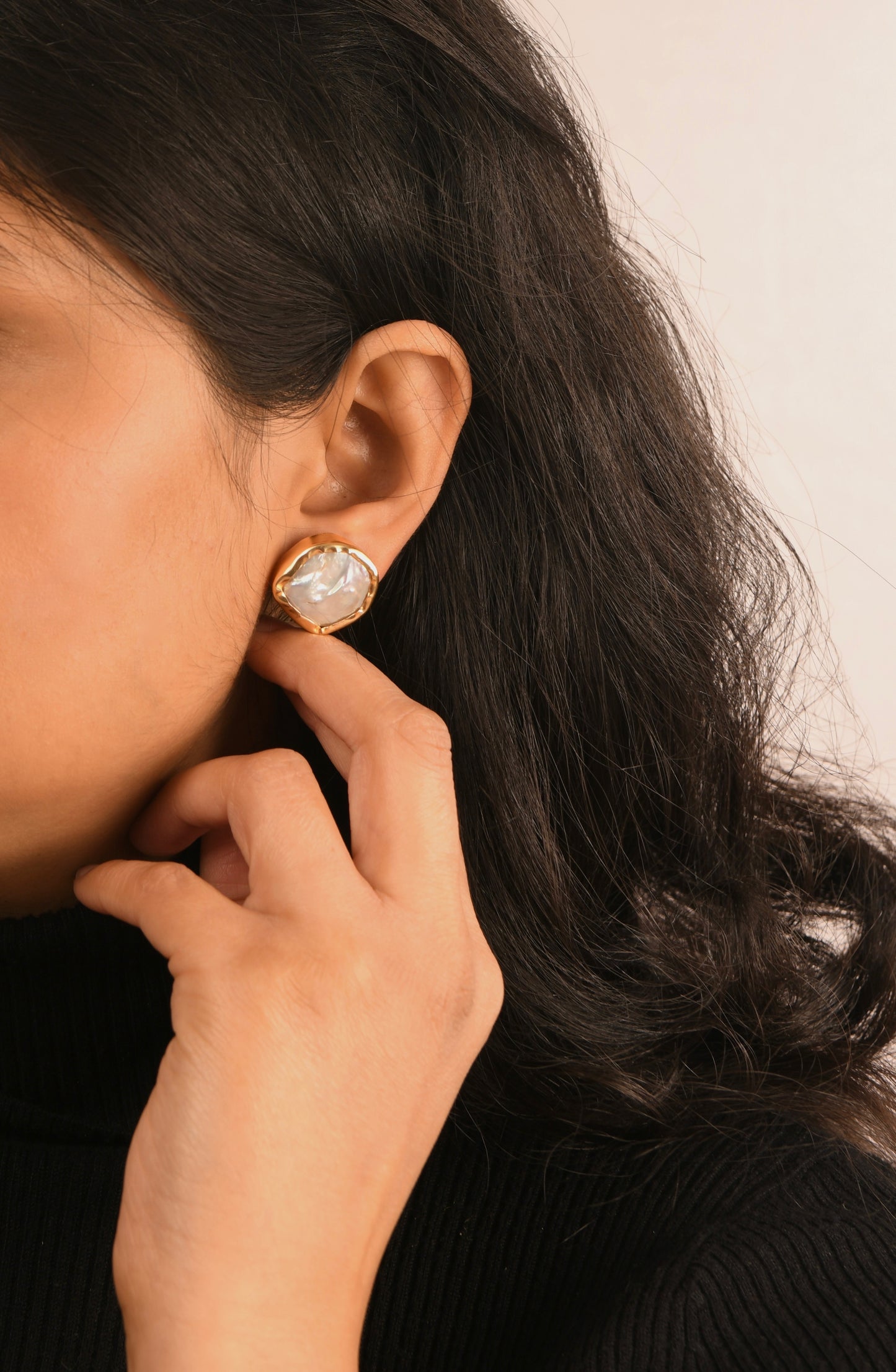 Baroque Pearl Studs