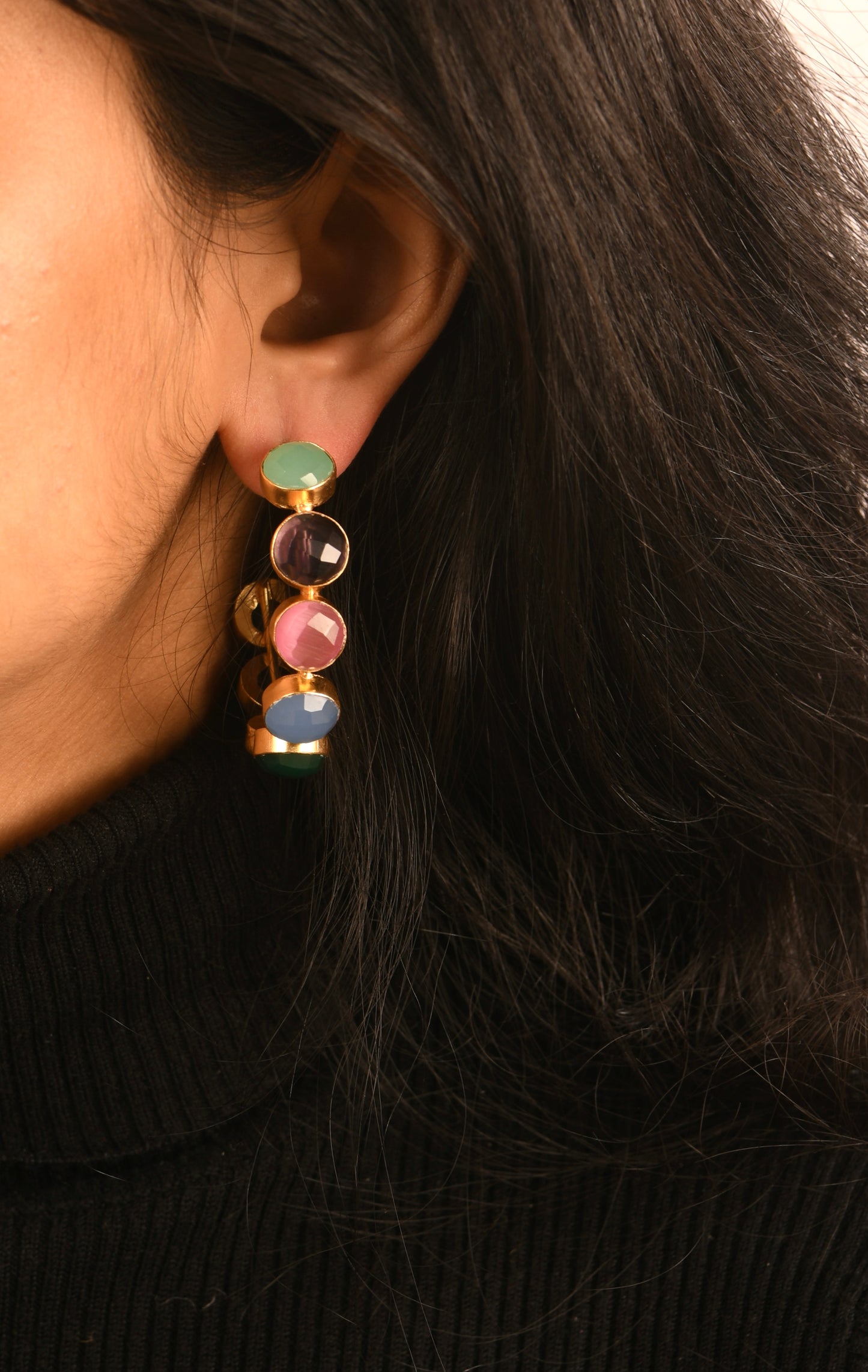 Emily Rainbow Hoops