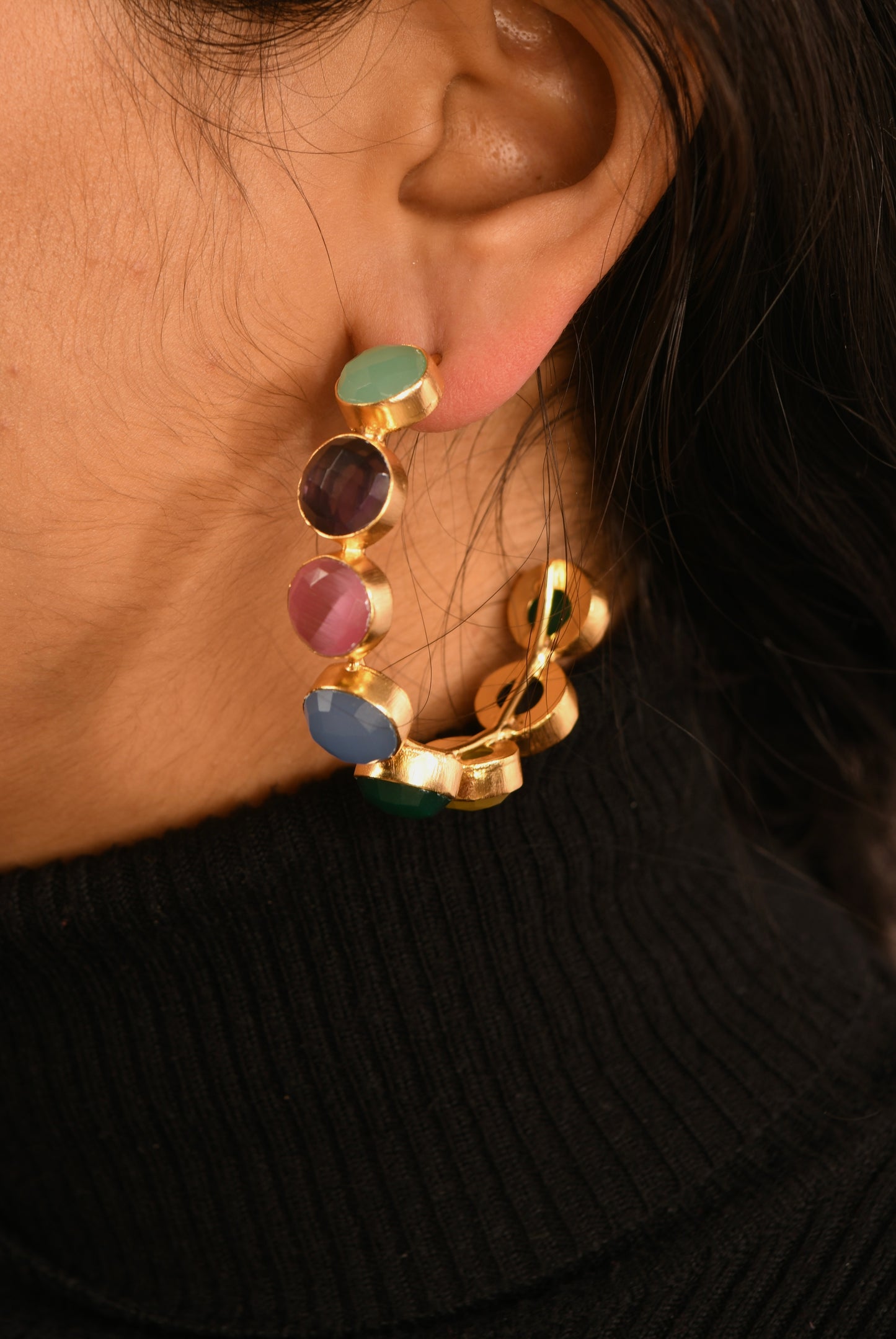 Emily Rainbow Hoops