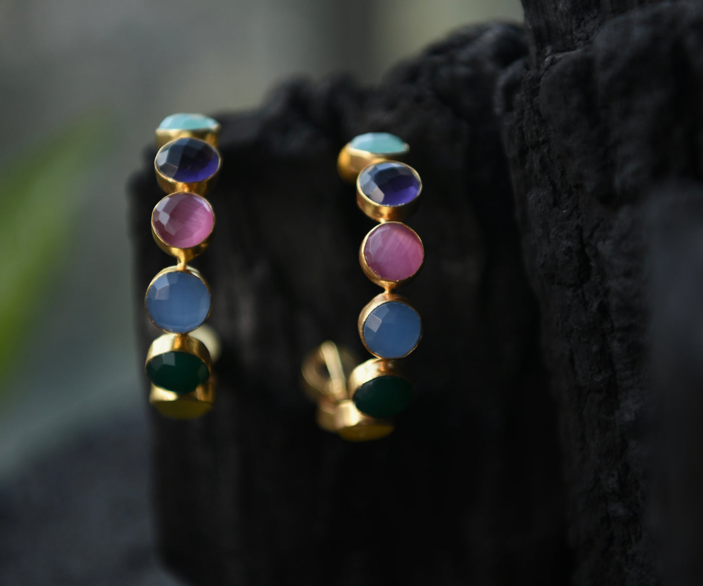 Emily Rainbow Hoops