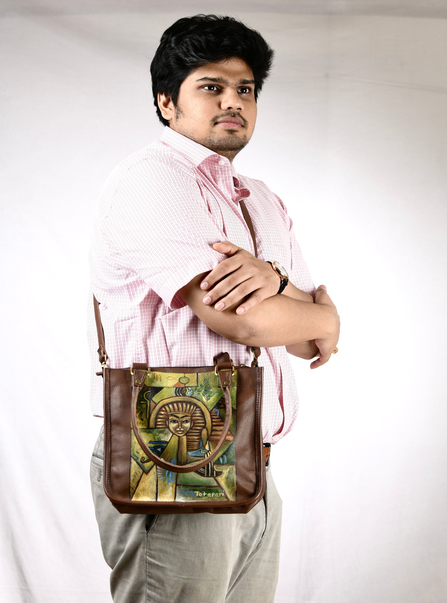 Egyptian Pharaoh Bag (Handpainted)