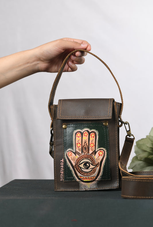 Hamsa Handpainted Bag I