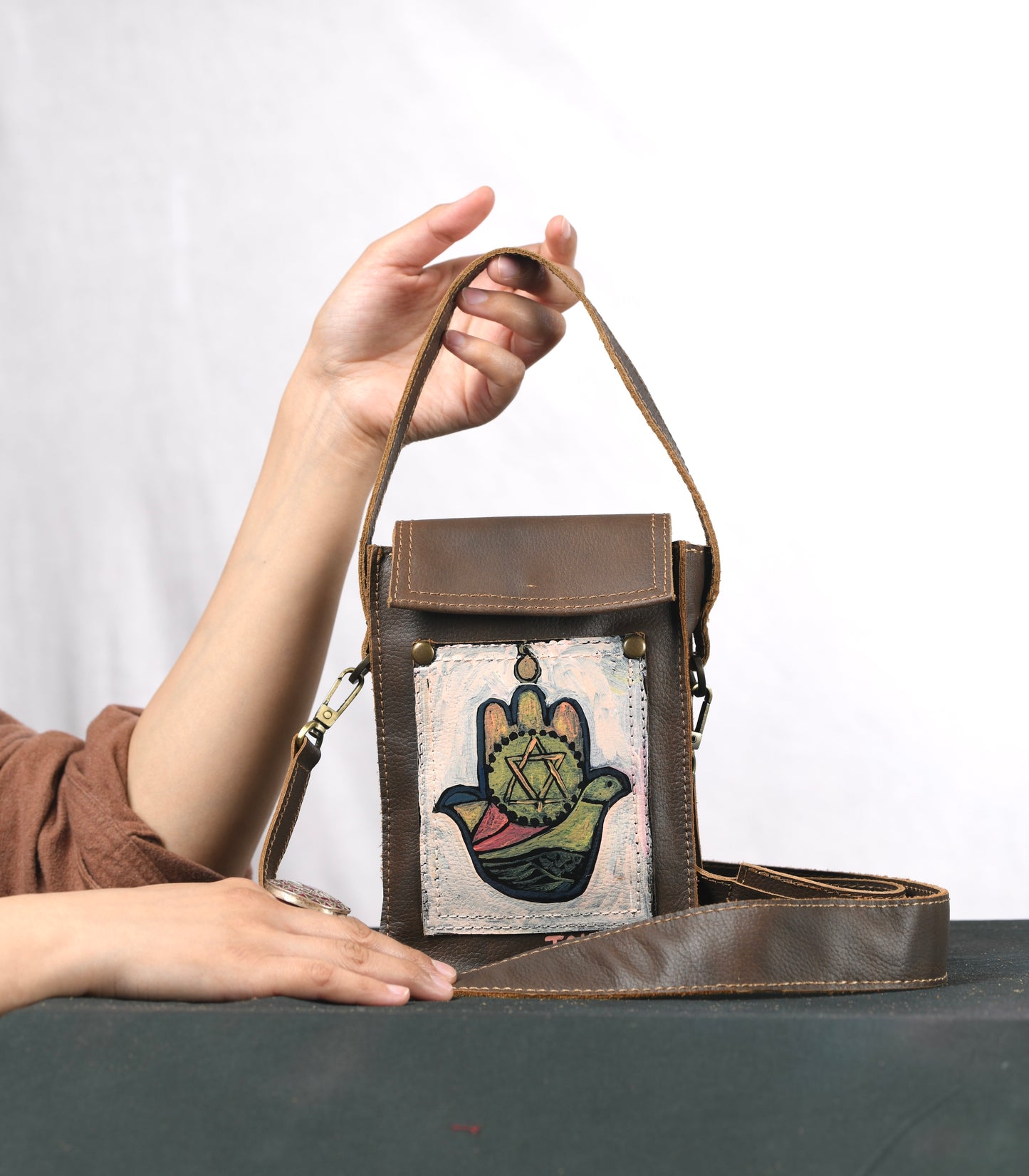 Hamsa Handpainted Bag II