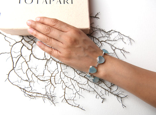 Chalcedony Glow Bracelet
