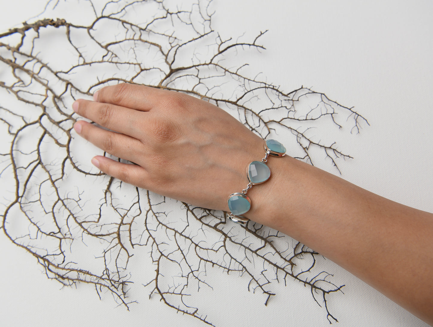 Chalcedony Glow Bracelet