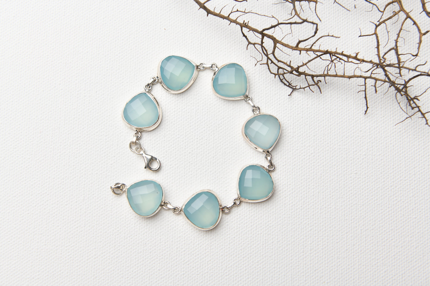Chalcedony Glow Bracelet