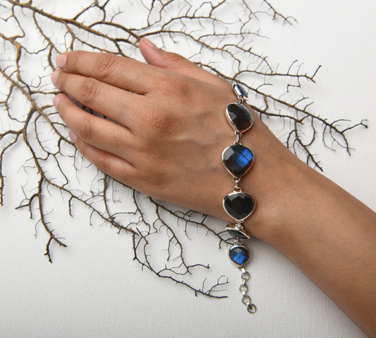 Silver Labradorite Bracelet II