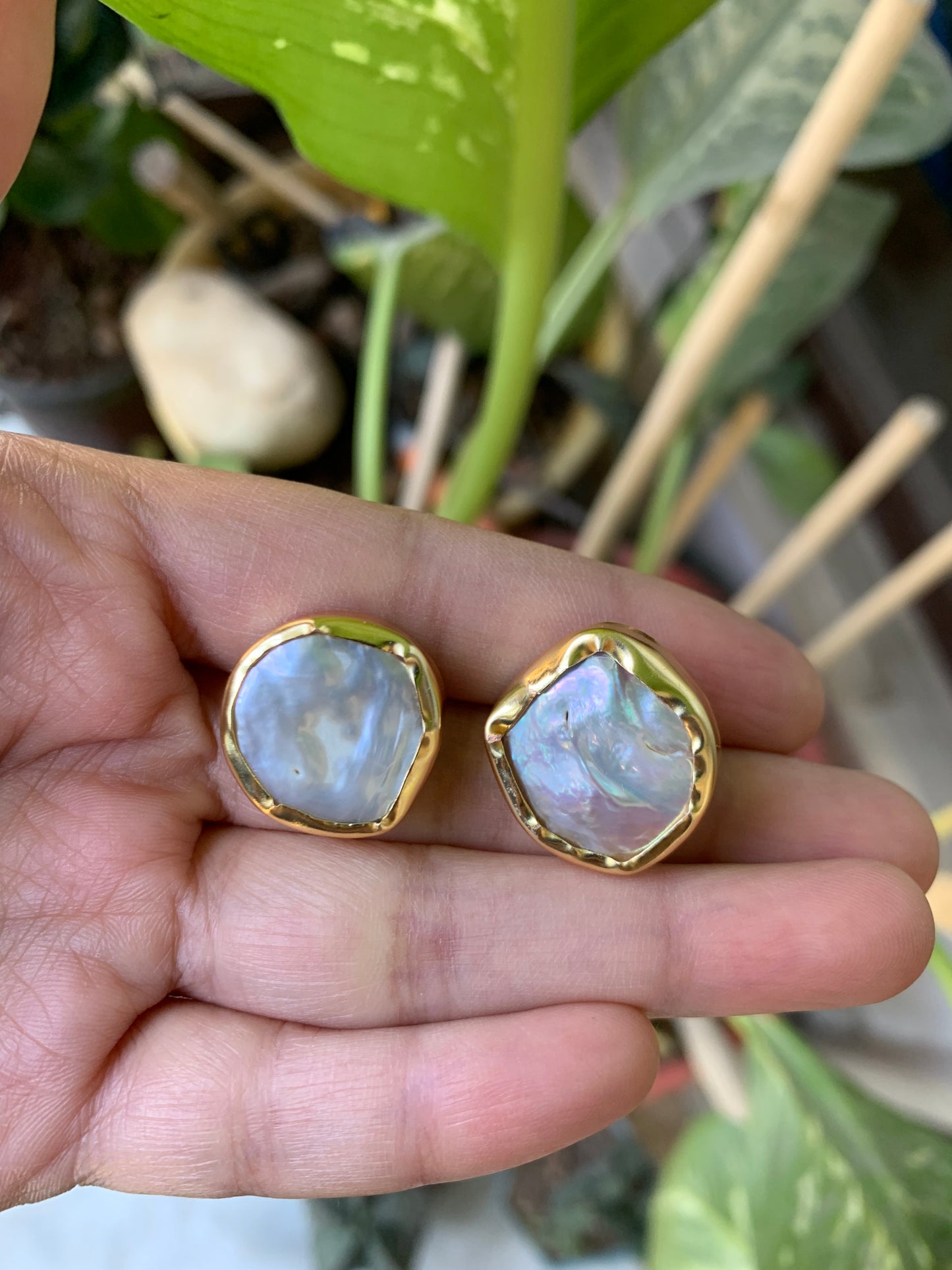 Baroque Pearl Studs