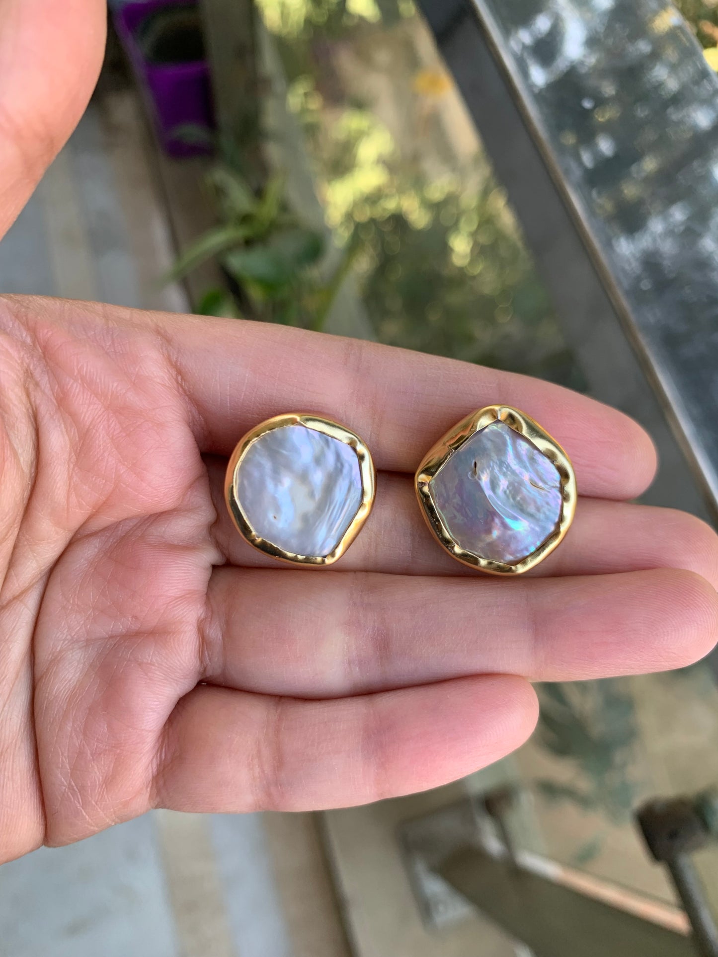 Baroque Pearl Studs