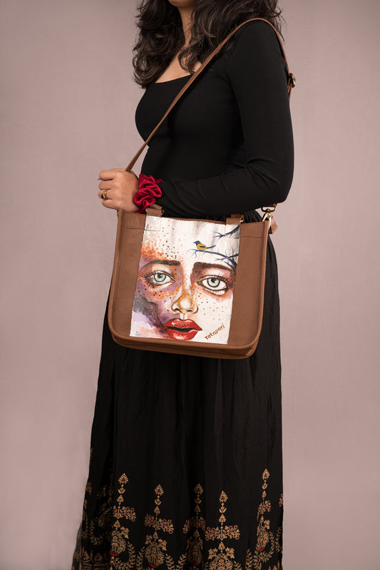 Expressions Bag (Handpainted)