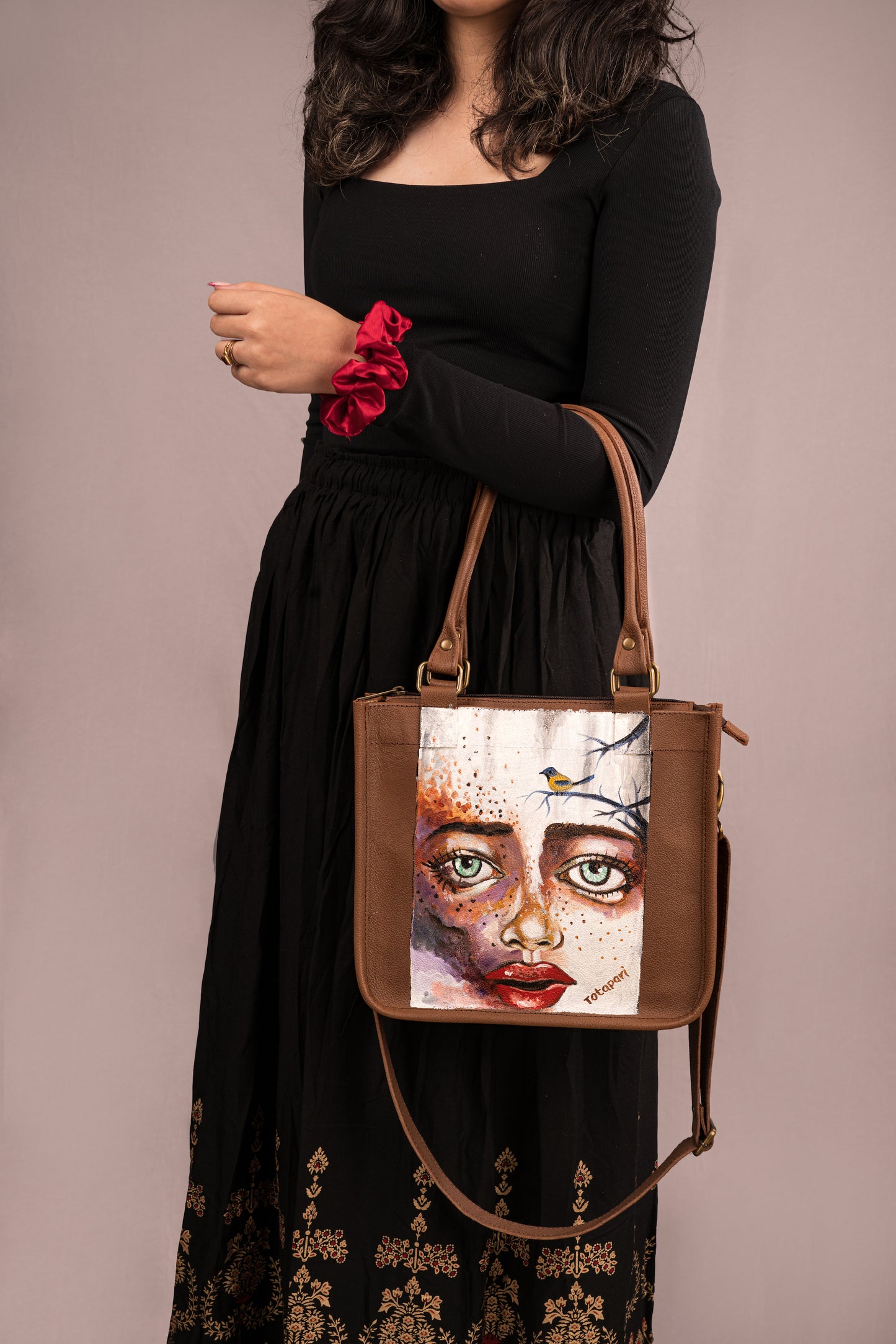 Expressions Bag (Handpainted)