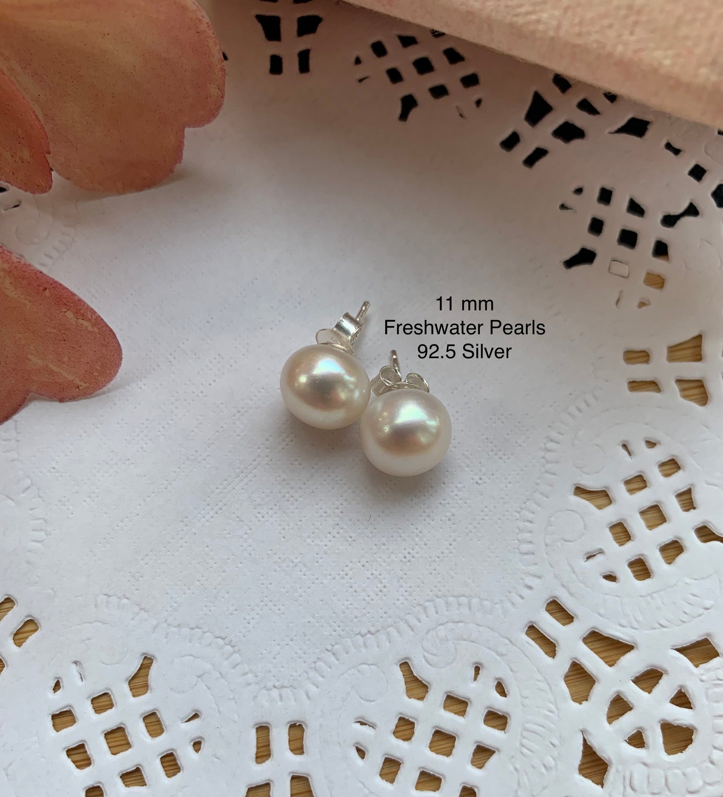 Freshwater Pearl Studs (11 mm)