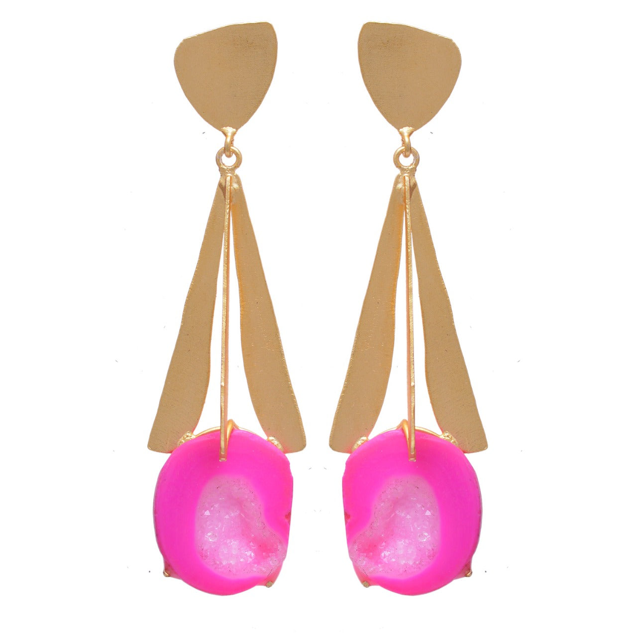 Brass Petals Danglers