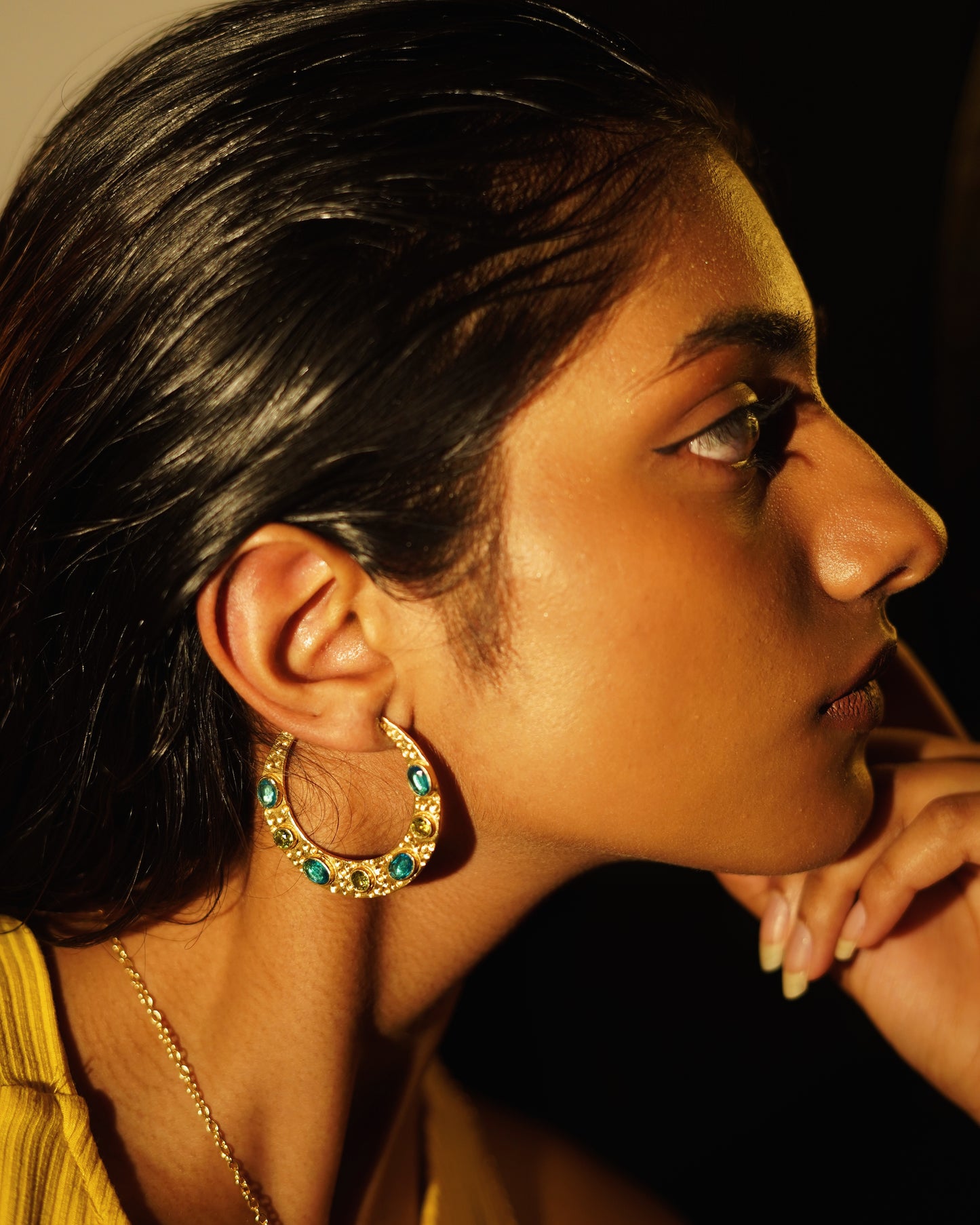 Paradise on Moon Earrings