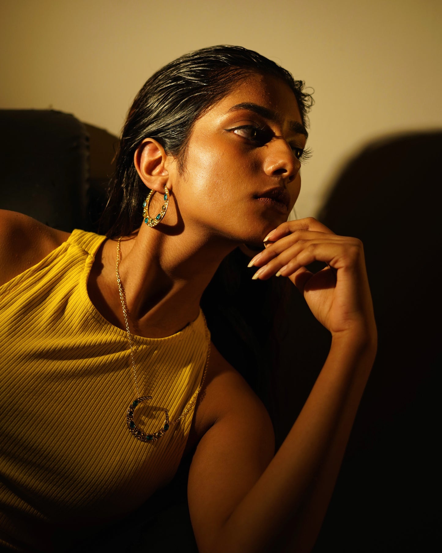 Paradise on Moon Earrings