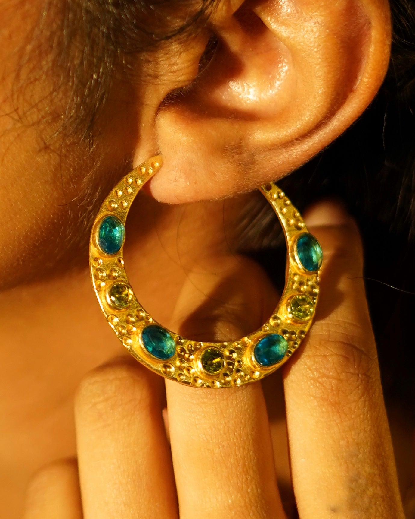 Paradise on Moon Earrings