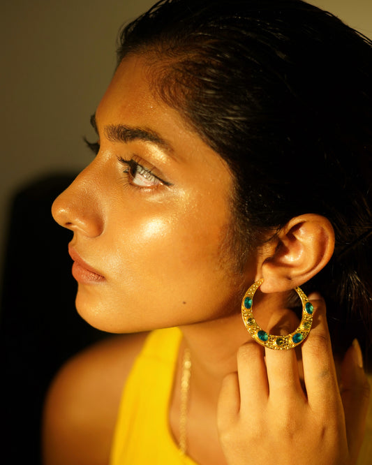 Paradise on Moon Earrings
