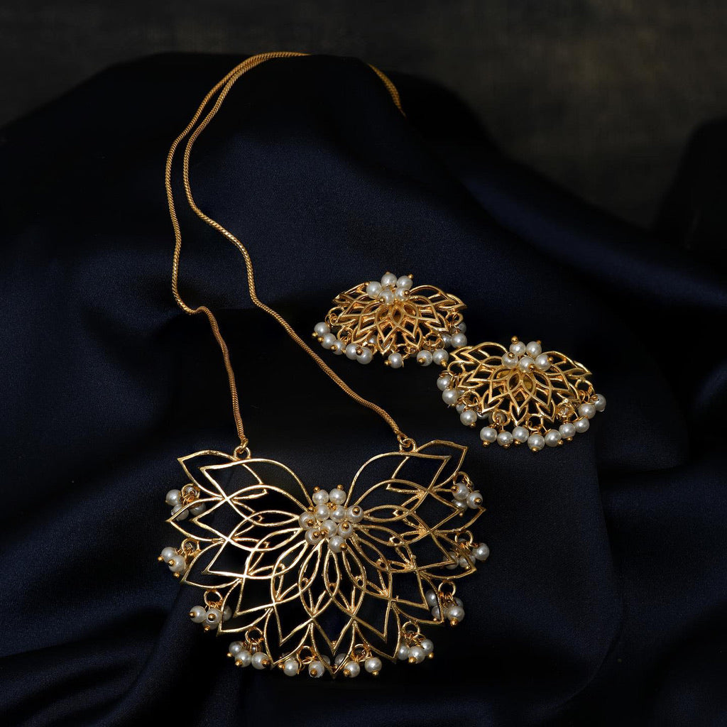 Water Lily Set with Lotus Bloom Ring