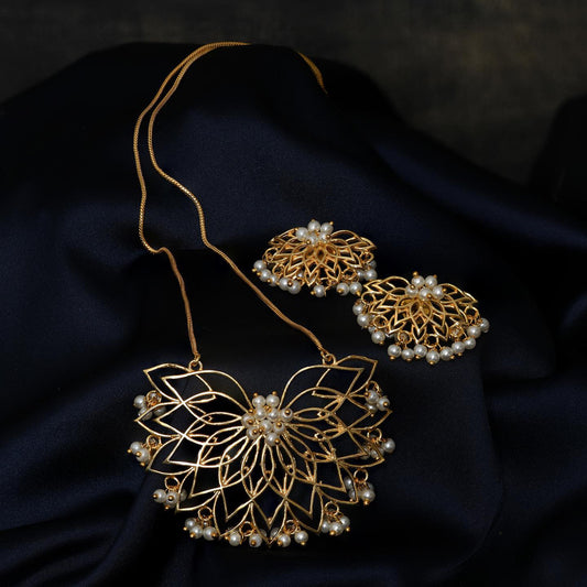 Water Lily Set with Lotus Bloom Ring