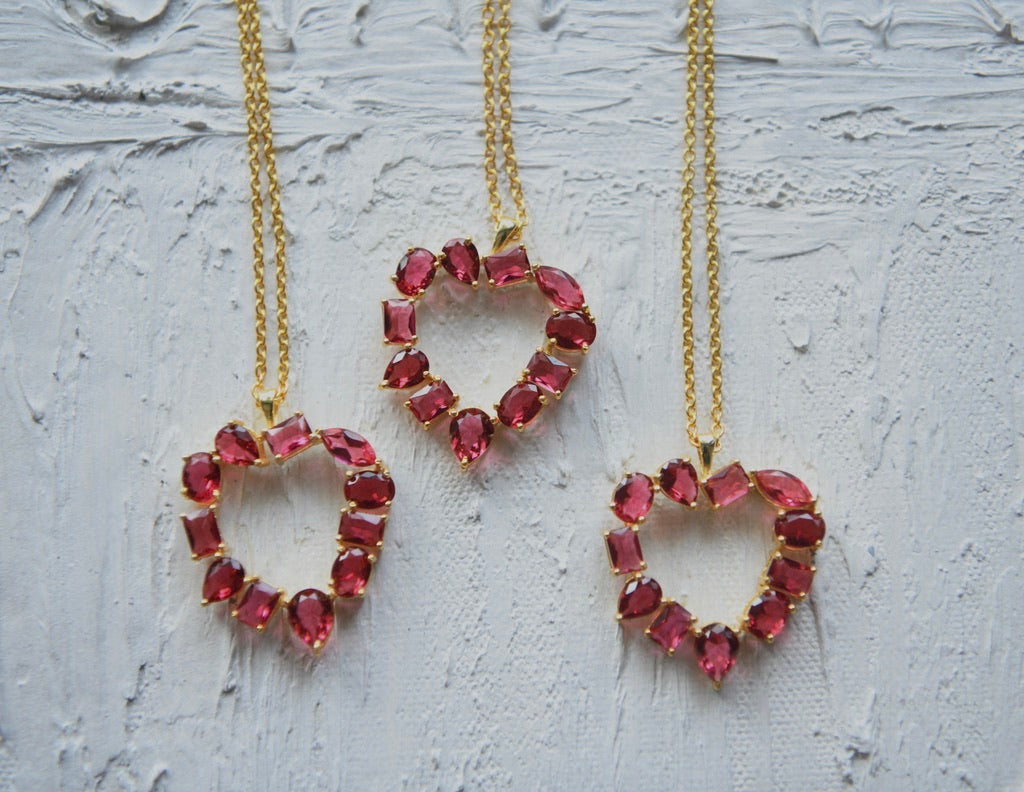 Heart of Rubies Necklace