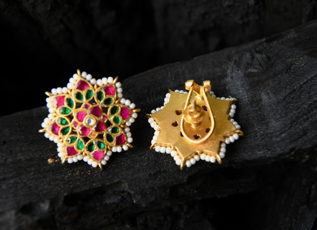 Kundan Rangoli Earrings