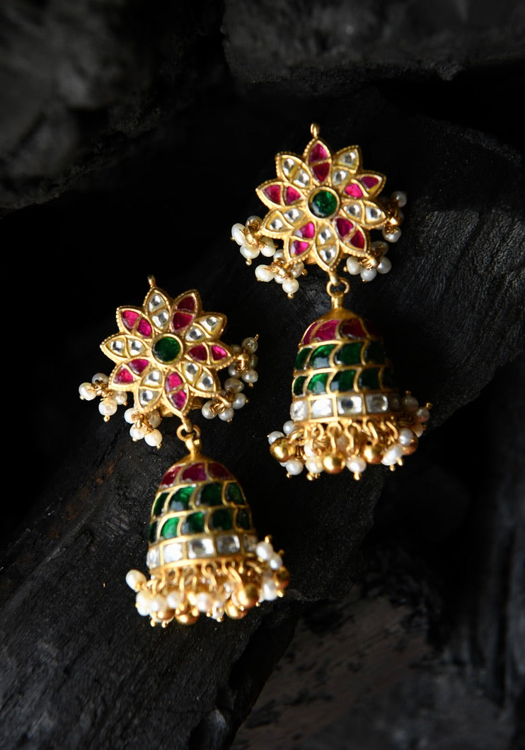 Kundan Mela Earrings