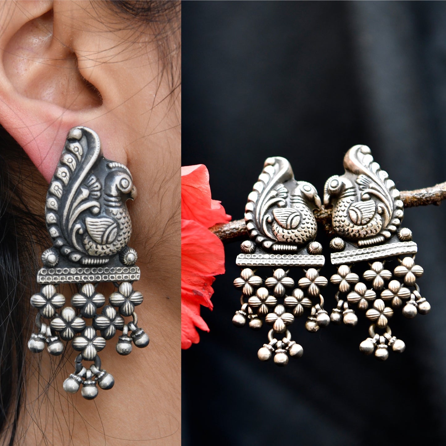 Peacock Earrings