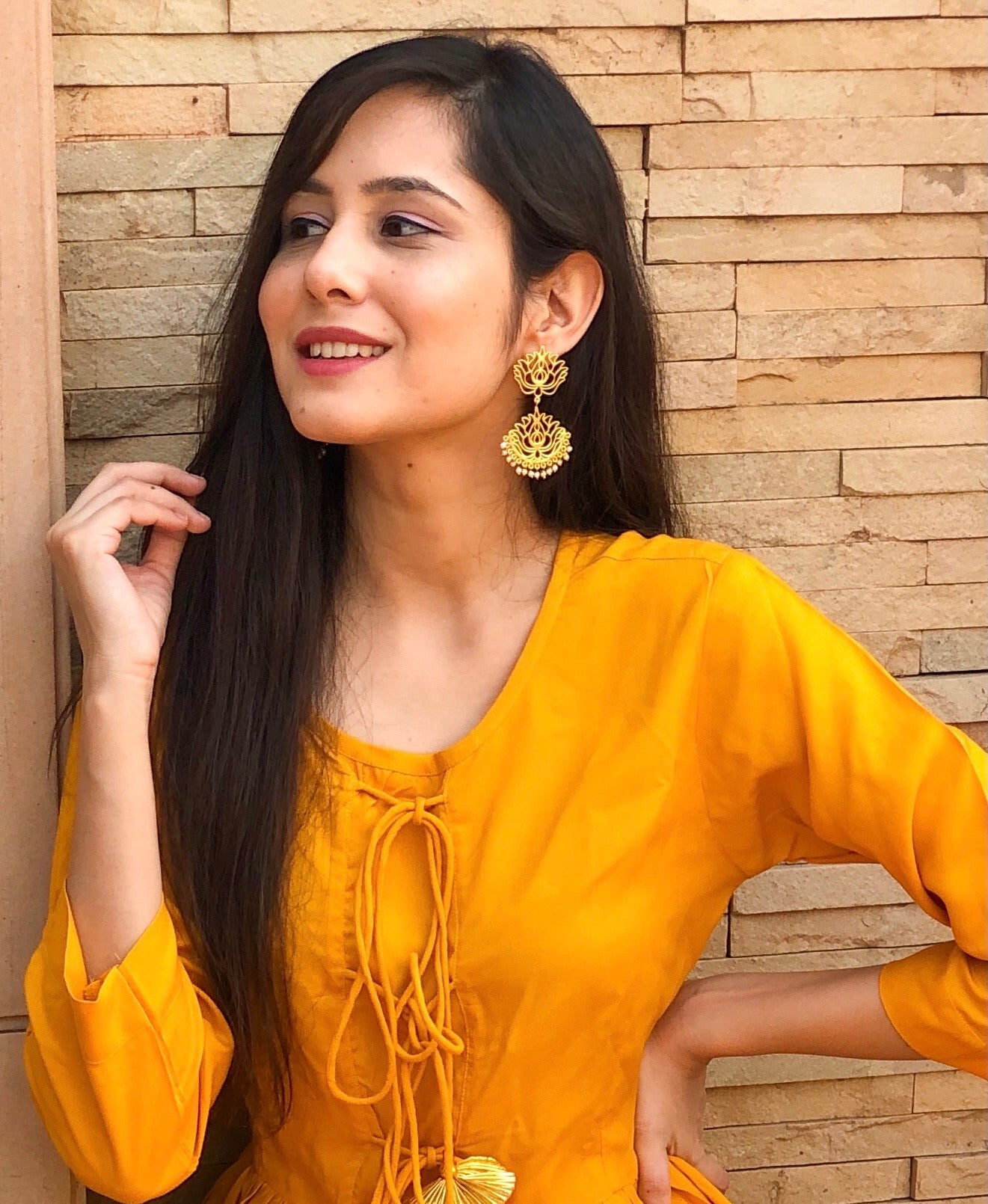 Lotus Filigree Earrings