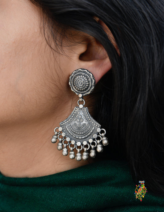 Hibiscus Antique Earrings