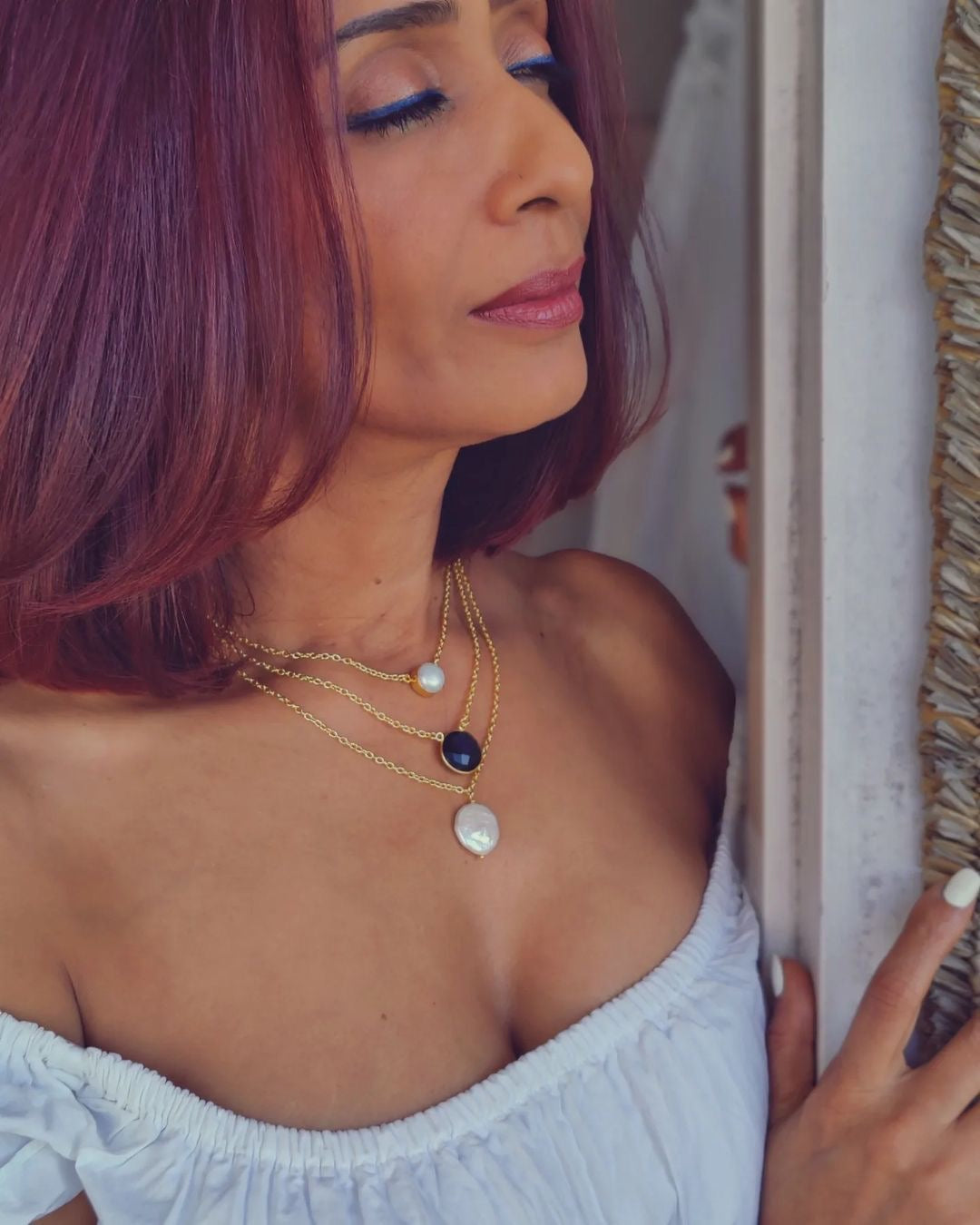 Sapphire Charm Necklace
