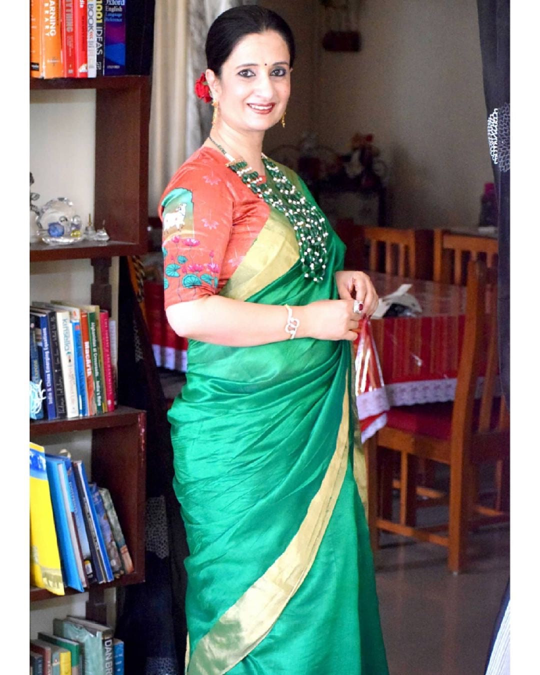 Green Onyx and Freshwater Pearls Necklace