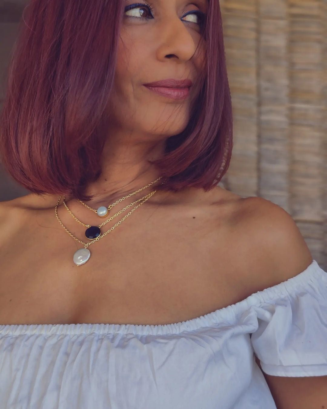 Sapphire Charm Necklace