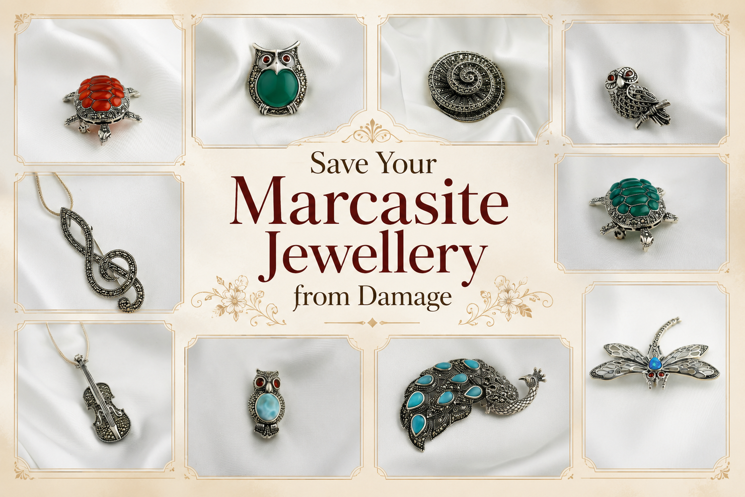 7 Easy Steps in Just 10 Minutes: Save Your Marcasite Jewellery Sparkle From Damage