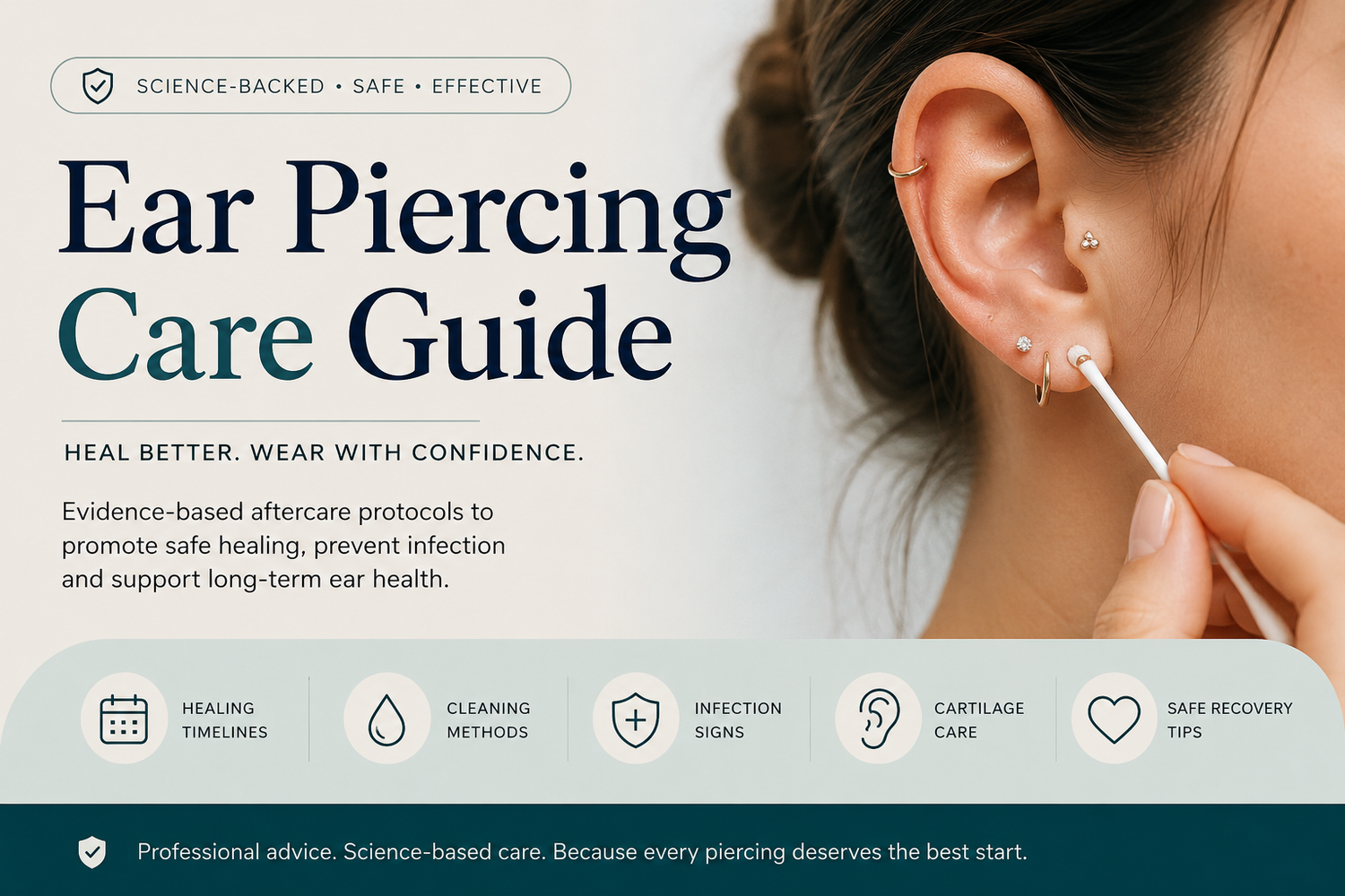 Ear Piercing Aftercare: Healing Science, Hygiene Protocols & Long-Term Care