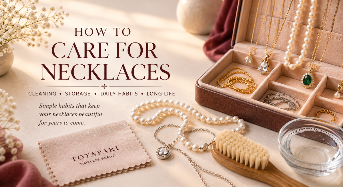 shoopify banner image for how to care for your necklace