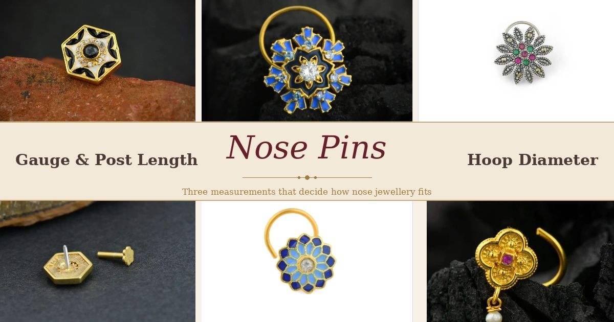 Nose Pin Size Guide: Gauge, Post Length and Hoop Diameter