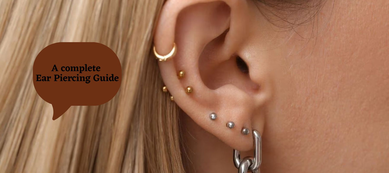 A picture showing that the blog pertains to a complete guide of ear piercing