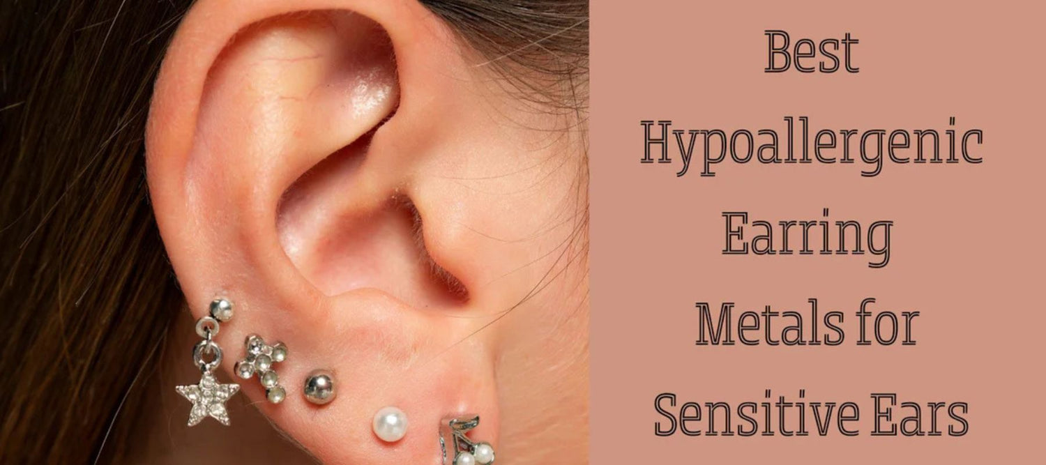 Picture showing which metal to choose for ear piercings