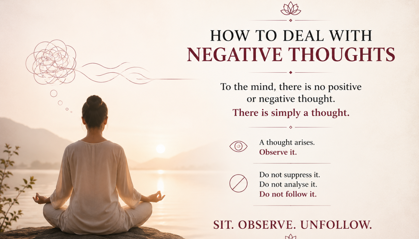 How to Deal With Negative Thoughts: Can Meditation Help?
