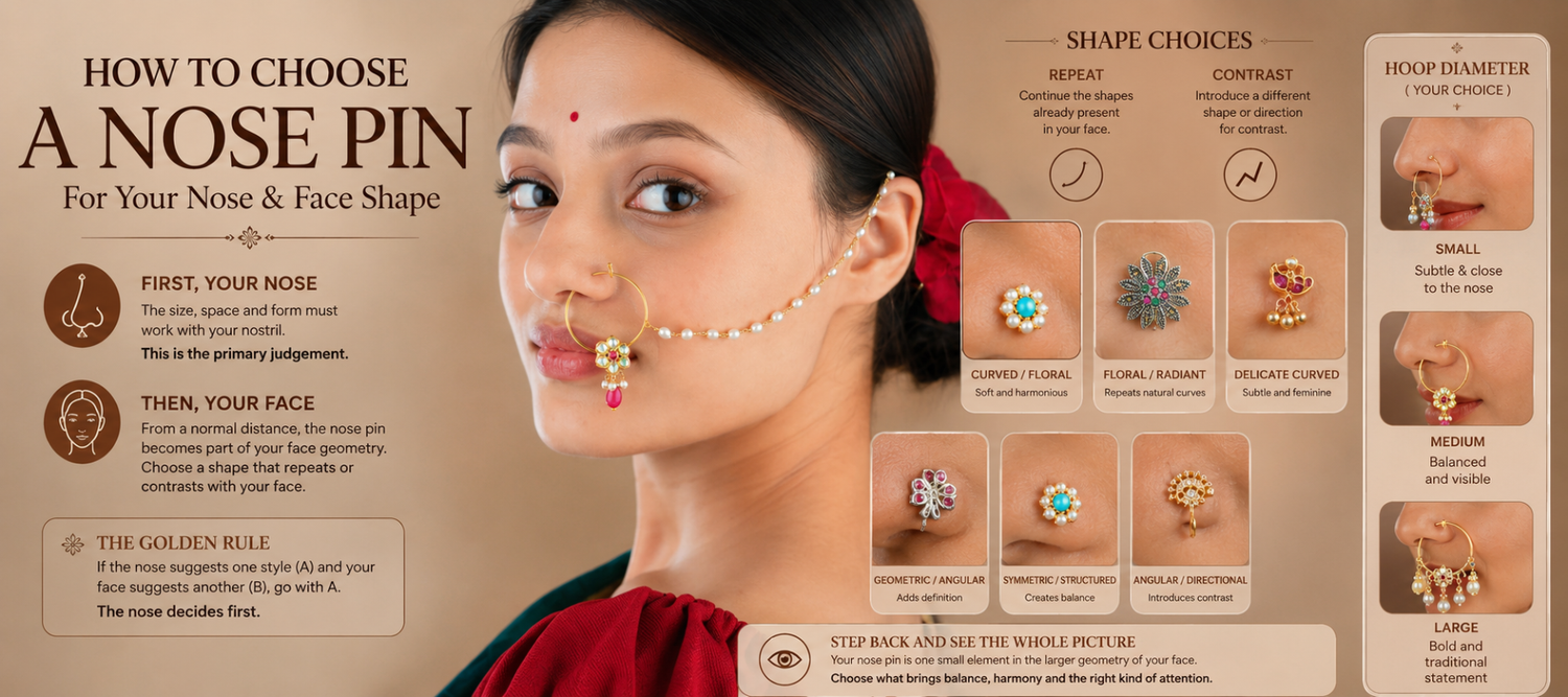 How to Choose a Nose Pin for Your Nose Shape and Face Shape