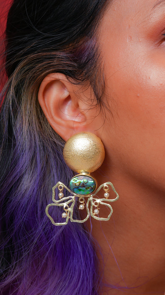 Cookies and Creme Latte Earrings