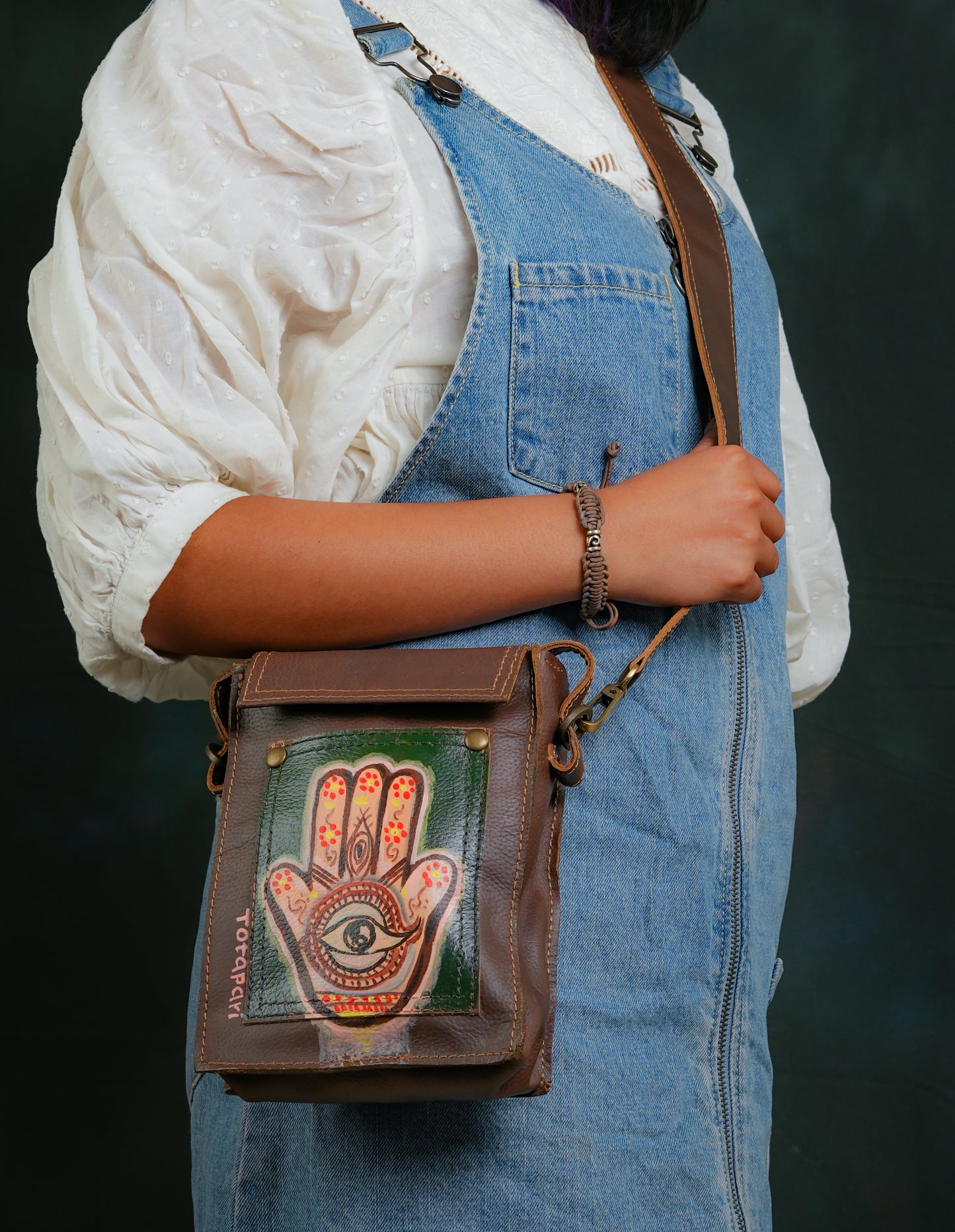 Hamsa Handpainted Bag I