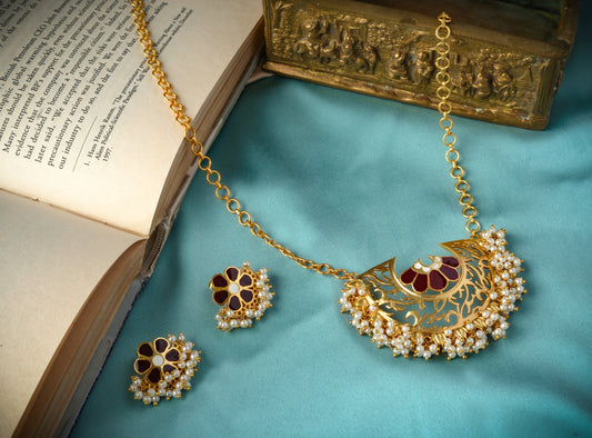 Mogra Set (Burgundy)