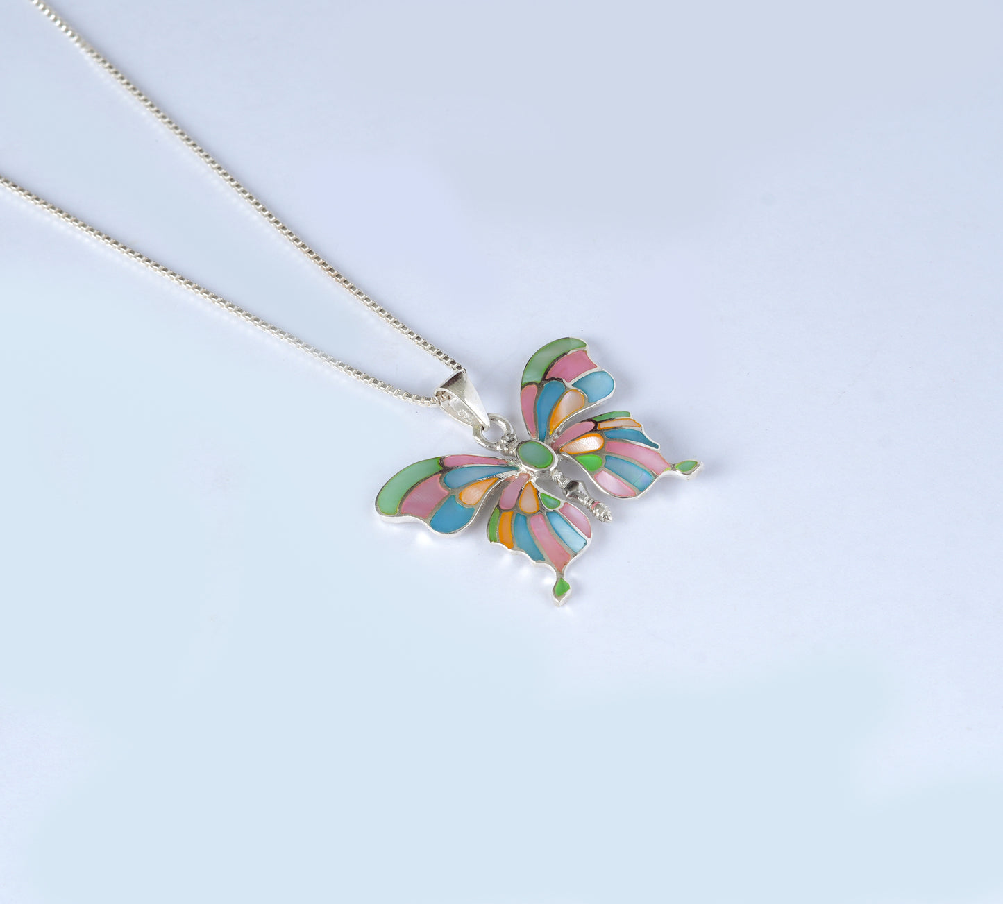Rainbow Butterfly Pendant