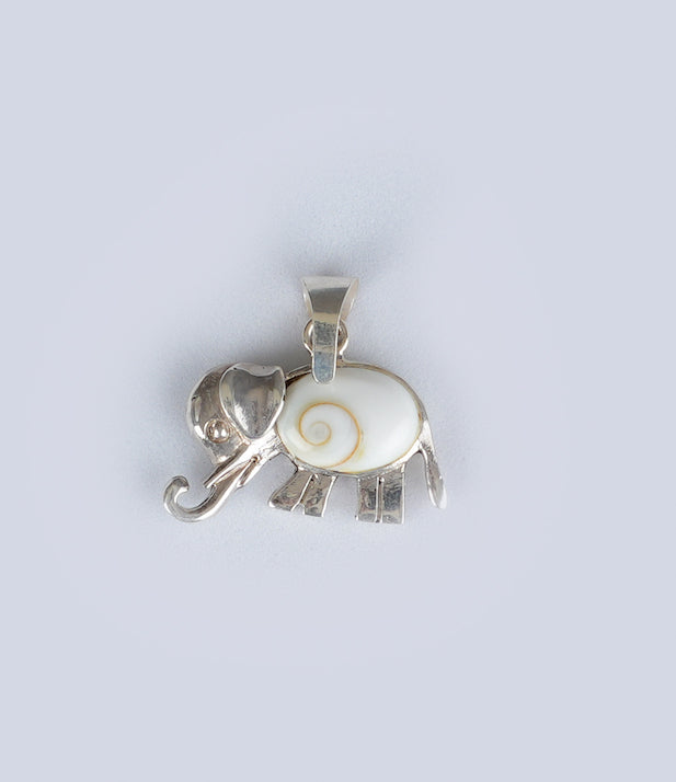Little Elephant Silver Pendant
