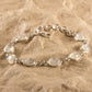 Oval Moonstones Silver Bracelet