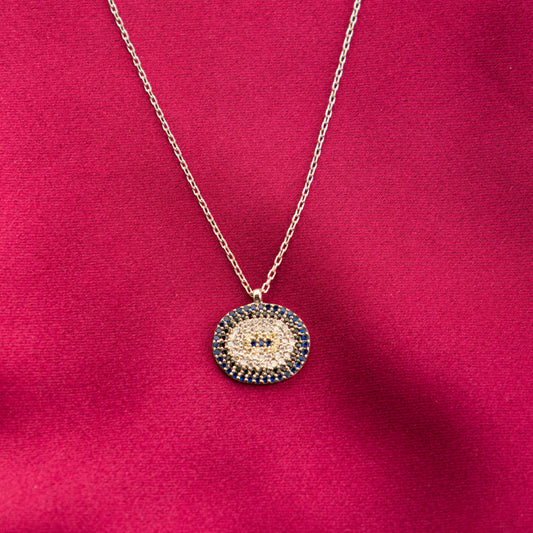 Hazel Cubic Zirconia Silver Necklace