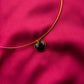 Amethyst Heart Gold Plated Silver Hasli